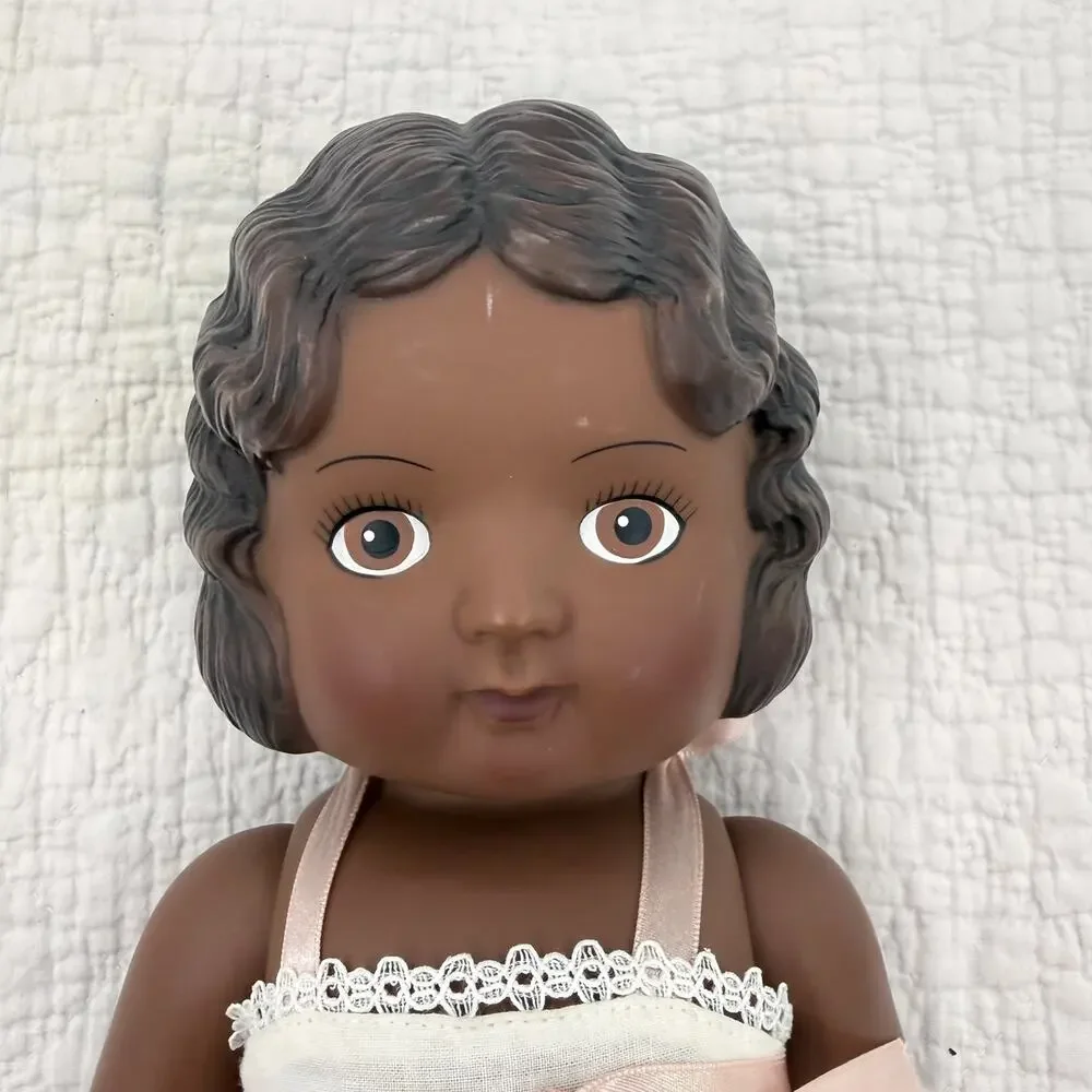 VINTAGE DAISY KINGDOM BLACK PANSY GIRL DOLL 18
